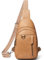 LATMAP Crossbody Bag Damen, Sling Bag PU Leder Brusttasche Wasserdicht Umhängetasche Diebstahlsichere Tasche Bauchtasche Sports Outdoor Reise