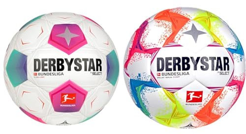 Derbystar Unisex Jugend Bundesliga Club S-Light v23 Fußball, weiß, 3 & Brillant Ball Multicolor 3
