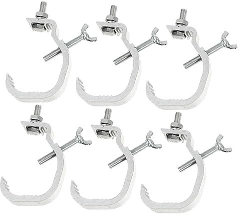 Mikinona Bühnenbeleuchtung Klemmhaken 6 Stück Aluminium Toggle Clamp Für Lichter Truss Auf Haken Für