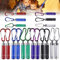 18 Stück Mini Taschenlampe Schlüsselanhänger, LED Kinder Taschenlampe, Farbige Aluminium Schlüsselanhänger Taschenlampe Mini Taschenlampe Kinder Mitgebsel, Geeignet für Mitbringsel Kindergeburtstag