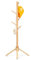 Relquorax Appendiabiti per bambini in legno di faggio, supporto regolabile in altezza con 9 ganci, organizer autoportante per vestiti per bambini, per corridoio, camera da letto, facile da montare