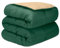 DECASATEXTIL -Edredon Nordico Bicolor Reversible - 400Gr/m2 - Cama 120/135/140 - Edredon Microfibra – Reversible- Suave, cómodo, Ligero y Transpirable – Verde/Lino 240x240cm