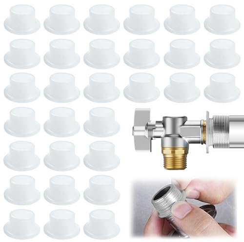 30 Stück Auslaufsichere Dichtung Wasserhahn,Wasserhahn Lecksichere Dichtungsringe,Silikon Dichtung für 1/2 inch Wasserhähnen Ventil,Gummidichtungen für Ventile (Stil 2)