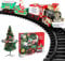 WedDecor Christmas Tree Train Set - Birthday Gifts for Kids With Realistic Sounds & Light - Battery Operated Standard Set for Festive Xmas Decoration Around the Tree