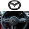 Auto Abzeichen Logo Aufkleber für Mazda 2 3 5 6 CX-3 CX-30 CX-5 CX-50 CX-60 CX-7 CX-8 CX-9, Auto-Emblem Logo Aufkleber für Lenkrad Zubehör/Motorhaube Vorne und Hinten Kühlergrill Front Motorhaube