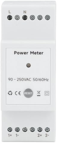 Fafeicy WLAN-Energiemessgerät, 80 A, Zangen-Leistungsmultimeter für die Überwachung von Solar-PV-Systemen, Städtische Netze, AC90 Bis 250 VAC, Automatisierung der Aufzeichnung des