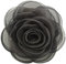 Kabelife Damen Rose Broschen Ansteckblume Blume Corsage Blume Haarspange Haarklammer Haarclip Haarschmuck für Hochzeit Bankett Party 10CM (Schwarz)