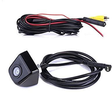 Wivplex Universal Vorne Parkplatz Kamera Auto Hinten Kamera Mit Reverse Bild HD Back UP Kamera Wasserdicht Nachtsicht CCD Weitwinkel-Frontkamera fürs Auto(Black)