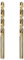 luwiscook HSS Cobalt Jobber Drill Bit, 2pcs 10mm M35 HSS Cobalt Jobber Twist Drill Bit Set with Plastic Case for Drilling Stainless Steel, Hard Metals, Cast Lron, Aluminium and Copper