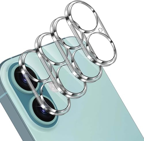 Yenwen Kameraschutz für iPhone 17 für Panzerglas, 4 Stück Kamera schutz, HD Klar Linse Folie 9H Härte Schutzglas Volle Bedeckung Kamera
