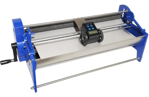 Tapetlimmaskin, 53 cm handvevad applikator med 8 l limbehållare och elektronisk mätare, rostfritt stål manuellt gummiverktyg för tapetklister och stärkelse