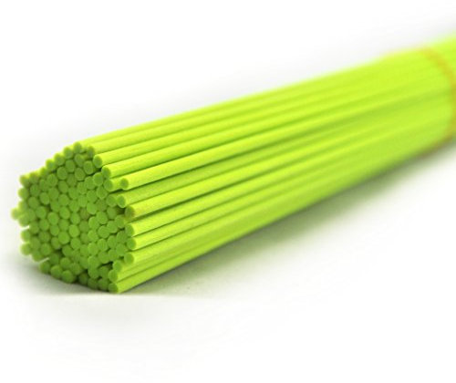 100 Stück Fasern stäbchen Reed Diffusor Stöcke Reed Sticks ätherisches Öl Aroma Diffusor Stöcke (30cm*3mm, Fluoreszierendes Grün)