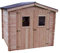 Habrita Foresta Abri Dublin Douglas madriers 28 mm - 5,71 m² - sans Plancher - Toit Double Pente