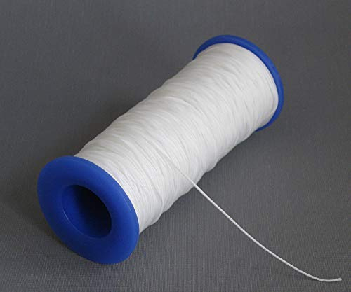 ps FASTFIX 50 Meter Schnur für Plissees (weiß) mit Rolle - Plisseeschnur 1,0 mm - Spannschnur für Plissee