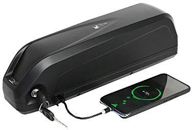 (Almacén de Alemania) Batería de Bicicleta eléctrica de 48V, Batería de E-Bike batería de Iones de Litio para Bicicleta Eléctrica con Cargador, Puerto USB para Motor de 1000w 750w 500w 350w 250w