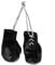 PHILSP Mini-Boxhandschuhe, Miniatur-Stanzhandschuhe, Feiertag, Weihnachten, Ornament, hängende Dekoration oder Souvenir-Display, für Zuhause, schwarz