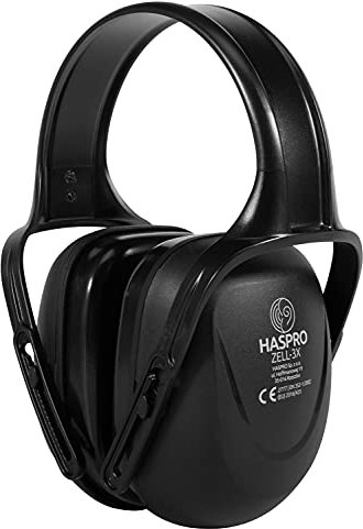 HASPRO ZELL 3X Ohrenschützer | SNR 29dB, Einstellbare Einheitsgröße, für Heimwerker, Arbeit, Schießen, Musik, Holzarbeiten, Gartenarbeit, Mähen, Industrie