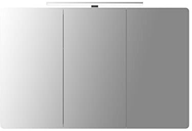 Sieper Badezimmerspiegel Serie Espella, Aluminium Spiegelschrank mit Beleuchtung, 17Tx120Bx80H cm