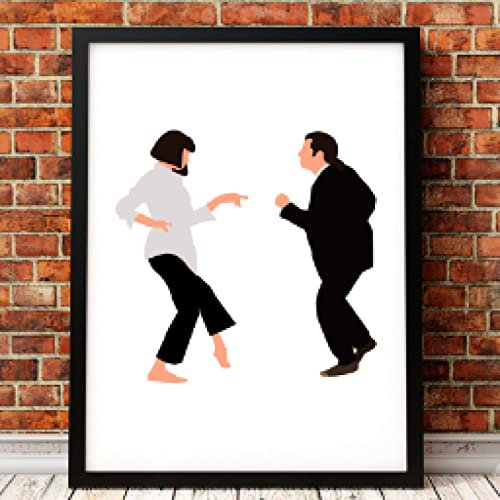 dsdsgog Klassische Filmposter Fiction Poster Abstrakte minimalistische Drucke auf Leinwand Gemälde Wandkunst Bilder für Wohnzimmerdekoration 70 x 100 cm rahmenlos