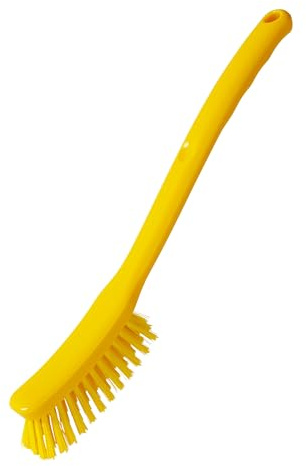 haug bürsten Stielbürste - in Gelb einfarbig - Material: Körper Polypropylen & Borsten Polyester PBT - Hygienestandard: HACCP, Lebensmittelkonform - Maße: 295 x 25 x 55 mm - Made in Germany