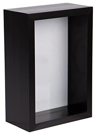Nicola Spring 3D Deep Box Fotorahmen - 4 x 6 - Schwarz