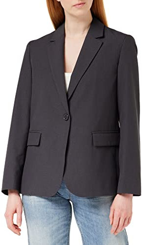 United Colors of Benetton Giacca M/L 20K6DW00O, Grigio Scuro 910, 40 Donna