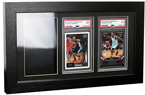 Bivitre PSA Klassischer Karten-Display-Rahmen – Wandhalterung, Baseball-Sammelkarten-Vitrine passt nur für 3 PSA-Bewertungskarten, Display für Basketball, Fußball, Hockey, Yugioh-Karten (3, PSA)
