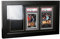 Bivitre PSA Klassischer Karten-Display-Rahmen – Wandhalterung, Baseball-Sammelkarten-Vitrine passt nur für 3 PSA-Bewertungskarten, Display für Basketball, Fußball, Hockey, Yugioh-Karten (3, PSA)