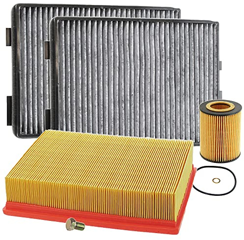 ATEC Germany Inspektionspaket Filterset mit 1x Luftfilter, 1x | Kompatibel mit: BMW 5, 5 Touring
