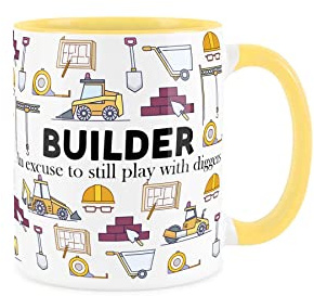 Purely Home Builder Mug Fun Trades Gift - White Coffee/Tea Present
