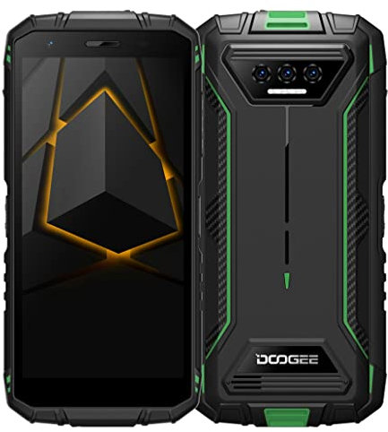 DOOGEE Android 12 Outdoor Handy Ohne Vertrag S41, Ouad Core 3GB+16GB (1TB Erweiterbar), 6300mAh Akku, 8MP Dreifachkamera, IP68 IP69K Stoßfestes Smartphone Dual-SIM, 5,5'' HD+, GPS Grün