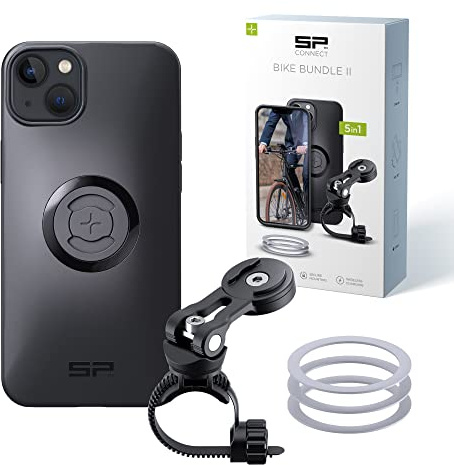 SP CONNECT Bike Bundle II | SPC+ | kompatibel mit iPhone 14 Plus | Handyhalter für Fahrradlenker | Mountainbike Rennrad Handy Halterung