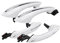 KHUKHU 4X weißes Außen-Komfortzugangs-Türgriff-Set, kompatibel for BMW 5 6 7 Serie F07 F10 F11 F06 F12 F13 F01 F02 F03