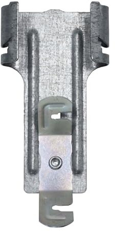 PROTEKTOR Abhänger Trockenbau CD Profil 60/27, Schnellspannabhänger 100 Stück, für CD Profil 60/27 Silber mit Spezialspannfeder, Zubehör Deckenprofile, Made in Germany