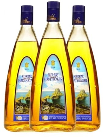 Licor de hierbas Marí Mayans Hierbas Ibicencas sin Rama Botella Misil 1 L (Caja de 3 Botella Misil de 1 L)