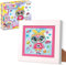 DIAMONDZ CRYSTAL PAINTING Starter Set Fashion - Diamond Painting Kinder EULE Schablone, DIY Diamant Malerei Kinder Bastelset, 15x15cm
