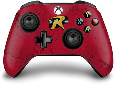 Head Case Designs Offizielle Batman DC Comics Robin Logos Und Comicheft Vinyl Haut Gaming Aufkleber Abziehbild Abdeckung kompatibel mit Xbox One S/X Controller