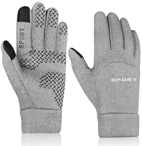 SELBATON Winterhandschuhe Strick Fingerhandschuhe Sport Warm und Winddicht Handschuhe Strickhandschuhe mit Elastisch Manschette Laufen Camping Klettern Skifahren Radfahren Arbeit für Herren und Damen