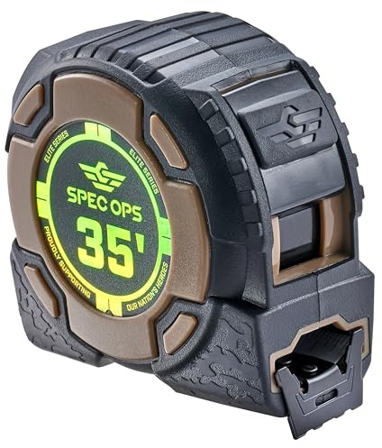 Spec Ops Tools Elite Series Maßband, 90 cm, doppelseitige Klinge, 3,8 m lange Klinge, 3,6 m auffällig, Militärqualität, 3% an Veteranen gespendet