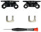WH-1000XM4 Hinge Swivels as Same as The OEM XM4 Hinge Spins Replacement Parts Accessories Compatible with Sony WH-1000XM4 Noise Cancelling Headphones (Black)