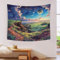 JNLWJFFF Planet Ebene Wandtuch Tapisserie Wandbehang Und Trippy UV-reaktive Wandteppiche Für Schlafzimmer 130cmx150cm