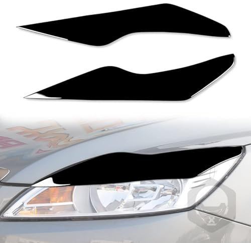 ZcsfcpA Auto Scheinwerfer Augenbrauen Dekoration Streifen Front Scheinwerfer Augenlid Abdeckung Zieraufkleber, für Ford Focus 2 MK2 MK2.5 2008-2011