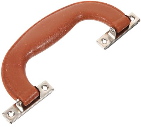 PLAFOPE Koffergriff Ersatz Kunststoff Und Metall Robust Langlebig Leicht Installierbar Griff Für Gepäck Reisekoffer Werkzeugkasten Geschenkverpackungstasche Zubehör Braun