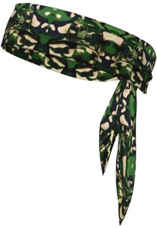 Grünes Armee-Haarband mit digitalem Camouflage-Druck, Unisex, Sport-Stirnband, Ninja-Stirnbänder, Schweißbänder zum Laufen