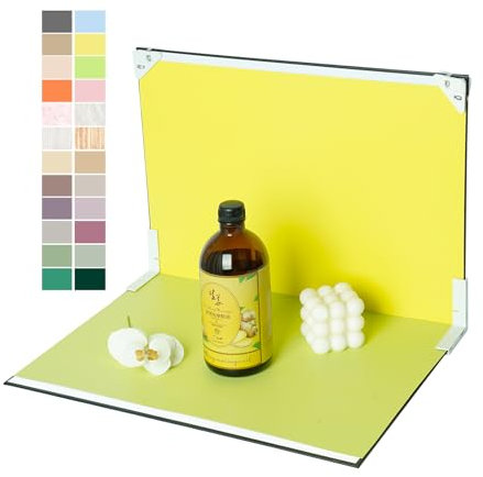 Toile de fond pour photos de petits produits photographiques : 12 pièces/24 couleurs Ensemble de fond de table en papier pour image de bijoux alimentaires – Mini kit studio photo pour vendeur en ligne