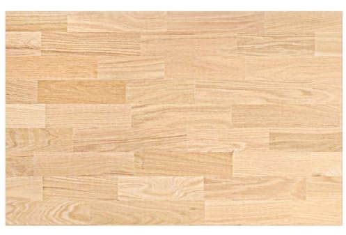 vidaXL Encimera de Cocina Rectangular Madera Maciza Roble