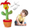 Dariicha Talking Dancing Cactus Toy – Voice Mimicking, Singing, Dancing, Perfect for Christmas Décor and Kids' Entertainment (B)