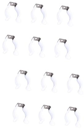 HOMSFOU 2sets T12 Lamp Buckle LED Tube Support Clips U-Shaped Lamp Clips Pipe Clamps Light Fixture Light Bulb Holder Monitor LEDs Manganese Steel Light Mount Manganese Steel Light 6pcs*2