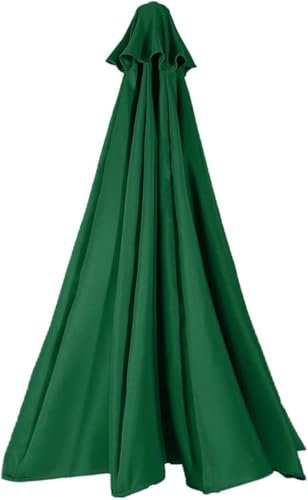 ILiemao Toldo de Repuesto para Sombrilla Patio 6/8 Varillas 3.5/2.5/3.0/4m Cubierta Tela Paraguas Exteriores Recambio Grueso y Fuerte jardín Piscina Terrazas(Verde,8 Ribs 4.0m)