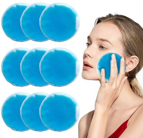 Lot de 10 packs Poche de Glace, Réutilisable de gel pour le chaud et le froid - masque pour les yeux, Poche de Gel Chaud Froid pour Soulager Douleur du Dents de Sagesse, Maux de Tête, Les Blessures